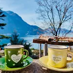 La Castignola Con Vista Lago Di Lugano E Giardino Condiviso